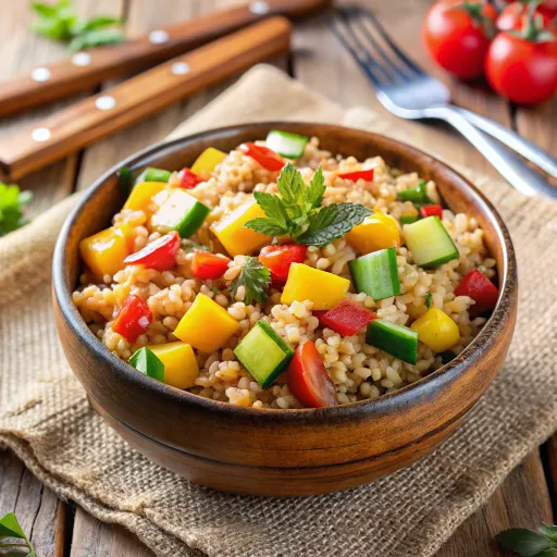 Sebzeli Bulgur Pilavı